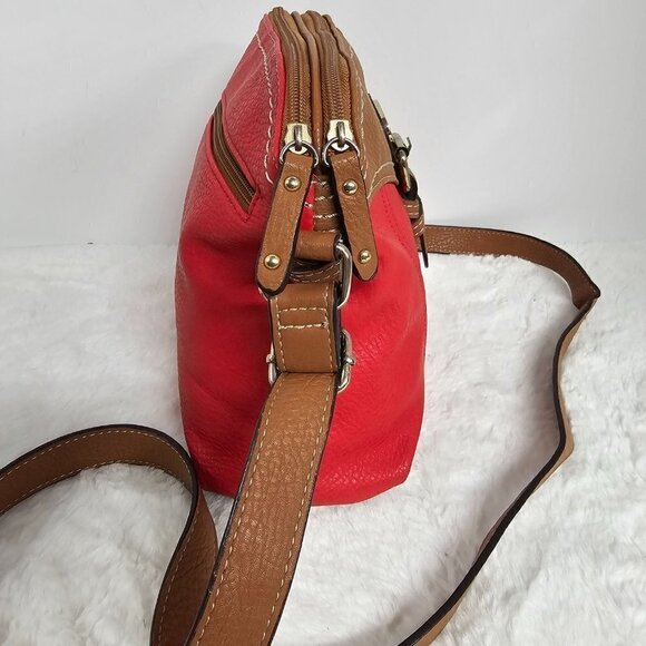 B.O.C. Red Faux Leather Crossbody Bag - Picture 3 of 15